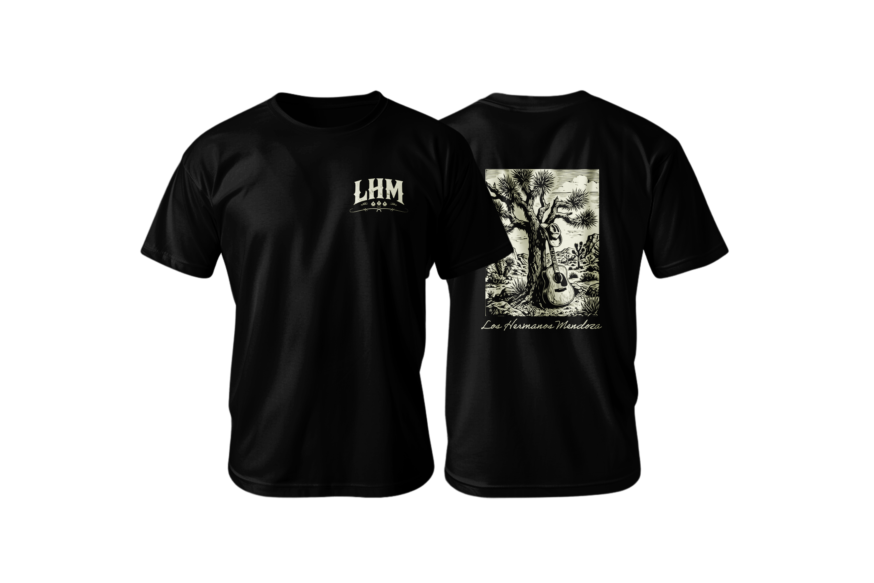 Los hermanos Mendoza Tree Black - LHM - T- Shirt