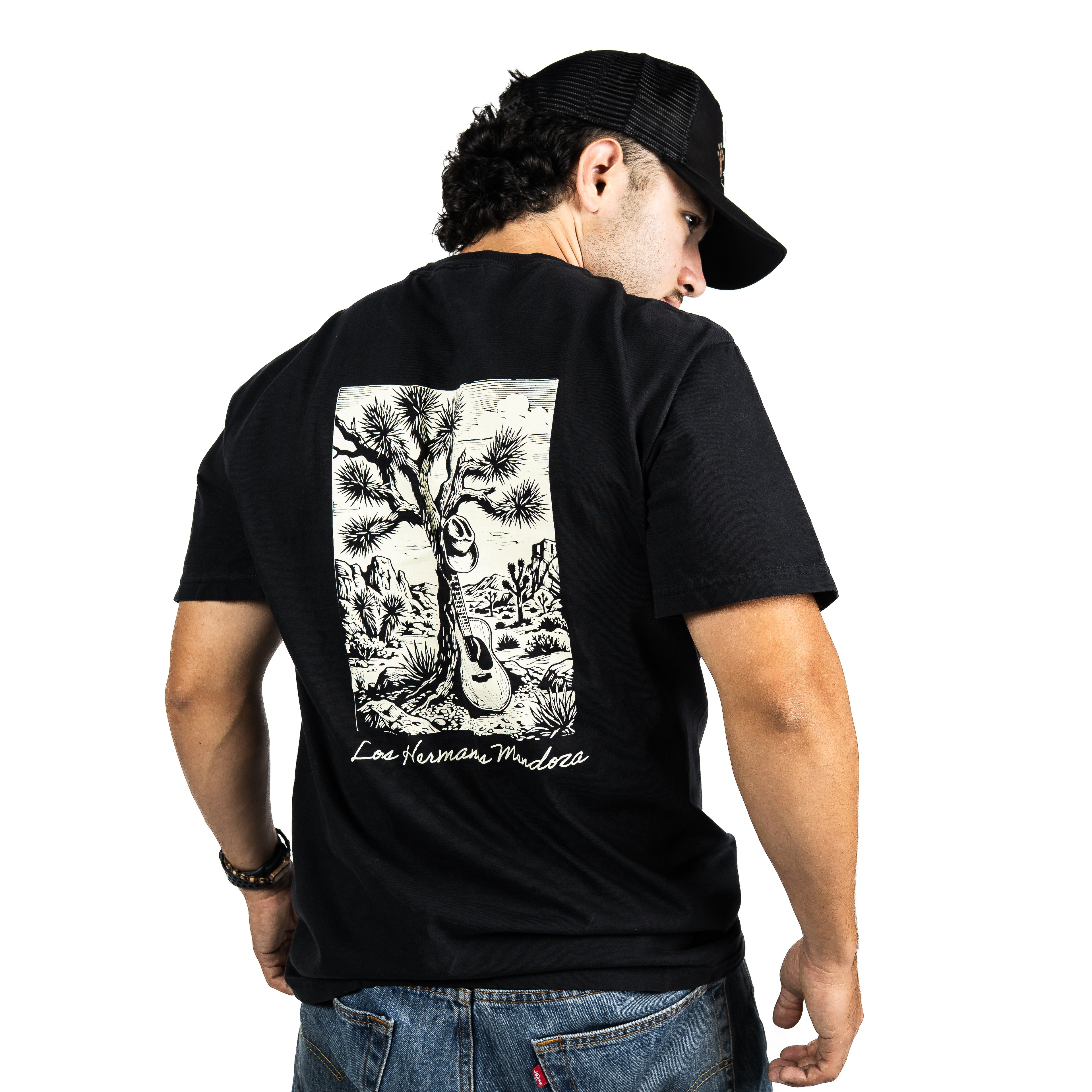 Los hermanos Mendoza Tree Black - LHM - T- Shirt