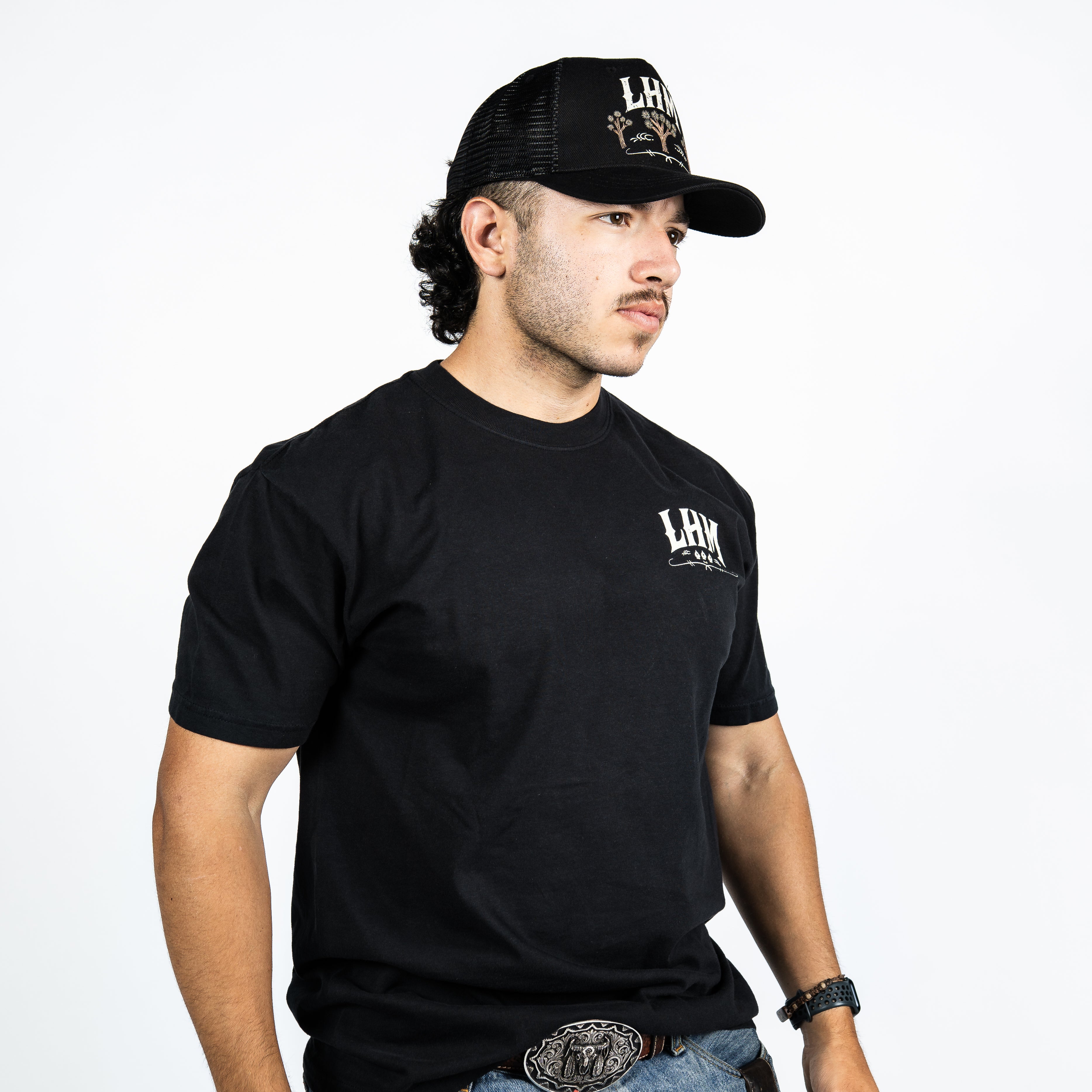 Los hermanos Mendoza Tree Black - LHM - T- Shirt